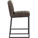 Spyros 37 inch Havana Dark Brown Counter Stool